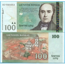 Литва 100 лит 2007 год.