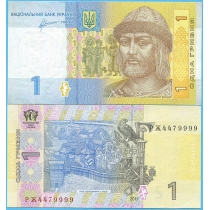 Украина 1 гривна 2011 год.
