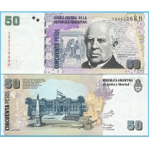 Аргентина 50 песо 2014 год.
