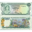 Банкнота Багамские острова 1 доллар 1974 год. В конверте "Banknotes of all Nations" с маркой.