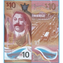 Барбадос 10 долларов 2022 год.
