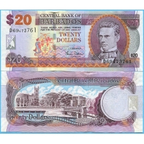 Барбадос 20 долларов 2007 год.