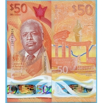 Барбадос 50 долларов 2022 год.