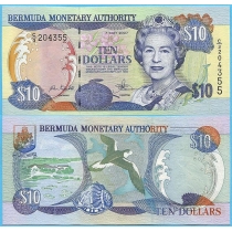 Бермудские острова 10 долларов 2007 год.