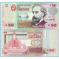 Уругвай 50 песо 2011 год.
