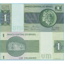Бразилия 1 крузейро 1980 год.