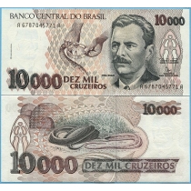 Бразилия 10000 крузейро 1992 год.