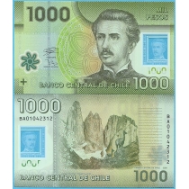 Чили 1000 песо 2020 год.