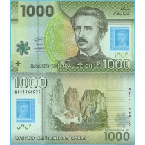 Чили 1000 песо 2021 год.