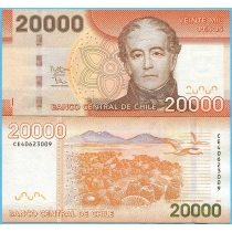 Чили 20000 песо 2014 год.