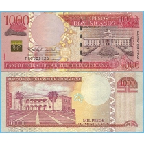 Доминикана 1000 песо 2011 год.