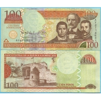 Доминикана 100 песо 2012 год.