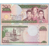 Доминикана 200 песо 2009 год.