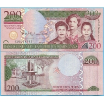 Доминикана 200 песо 2013 год.