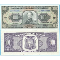 Эквадор 100 сукре 1992 год.