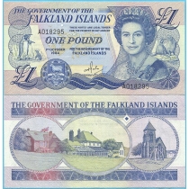 Фолклендские острова 1 фунт 1984 год.
