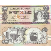 Гайана 20 долларов 2009 год.