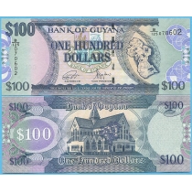 Гайана 100 долларов 2022 год.