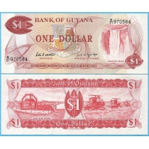 Гайана 1 доллар 1989 год.