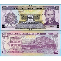 Гондурас 2 лемпиры 2022 год.