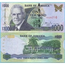 Ямайка 1000 долларов 2008 год.