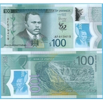 Ямайка 100 долларов 2022 год. 60 лет Независимости