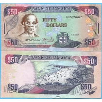 Ямайка 50 долларов 2004 год.
