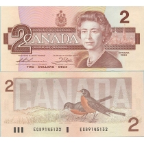Канада 2 доллара 1986 г.