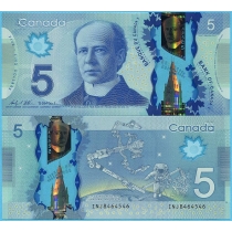 Канада 5 долларов 2020 год.