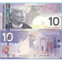 Канада 10 долларов 2009 год.