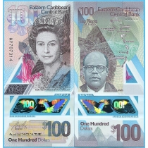Восточные Карибы 100 долларов 2019 год.
