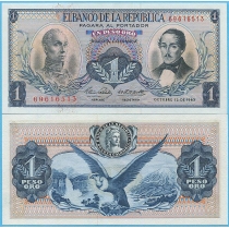 Колумбия 1 песо 1963 год.