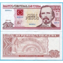 Куба 100 песо 2024 год.