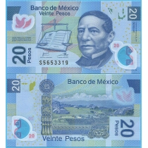 Мексика 20 песо 2016 год.  Серия: AC