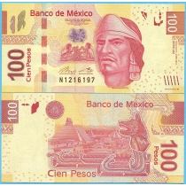 Мексика 100 песо 2014 год.