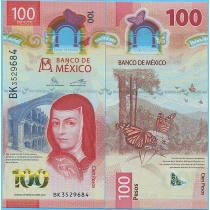 Мексика 100 песо 2021 год. Pik 134d.4