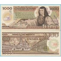 Мексика 1000 песо 1985 год.