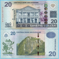 Суринам 20 долларов 2019 год.