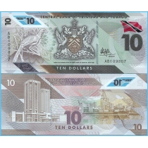 Тринидад и Тобаго 10 долларов 2020 год.