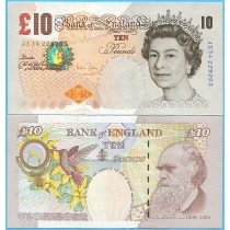 Великобритания 10 фунтов 2004 год.