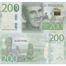 Швеция 200 крон 2015 год.
