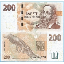 Чехия 200 крон 2018 год.