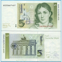 ФРГ 5 марок 1991 год.