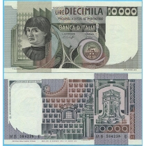 Италия 10000 лир 1976 год.