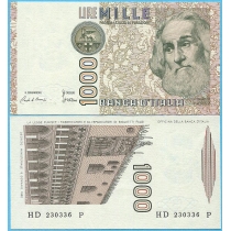 Италия 1000 лир 1985 год.