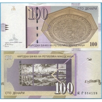 Македония 100 денар 2002 год.