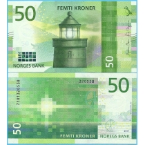 Норвегия 50 крон 2017 год.