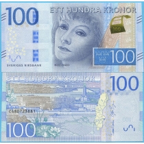 Швеция 100 крон 2015 год.