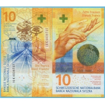 Швейцария 10 франков 2016 год.