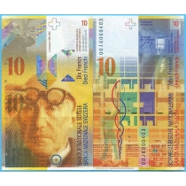 Швейцария 10 франков 2000 год.